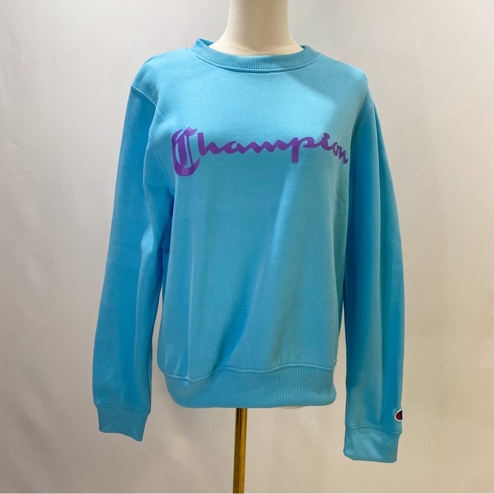 Light Blue Champion Crewneck